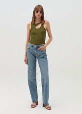 Ovs Tank Top With Cut-Out Detail